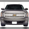 2007-2013 Chevy Silverado 1500 with 3/4" front bumper spacer kit installed — bolt-on, no-cut tire clearance
